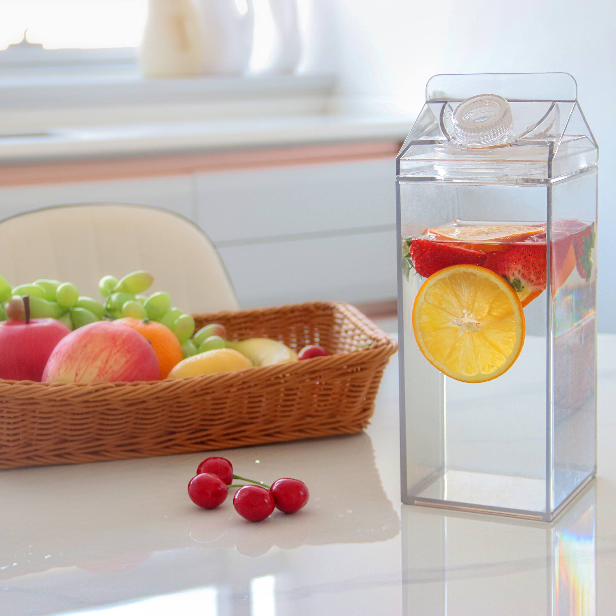 Kitchen Details 64oz. Clear Beverage Carton